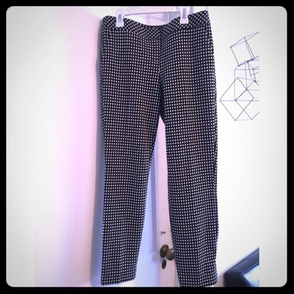 Checkered Columnist Work Pants by Express Size 6